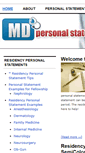 Mobile Screenshot of mdpersonalstatements.com